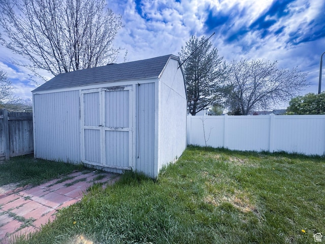 1689 W Crystal Ridge Dr S, West Jordan, UT 84084 - view of shed featuring a fenced backyard