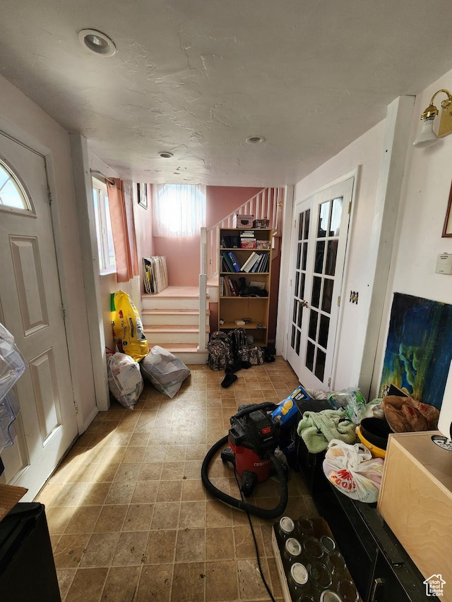 470 S Whitesides St, Layton, UT 84041 - living area featuring stairway