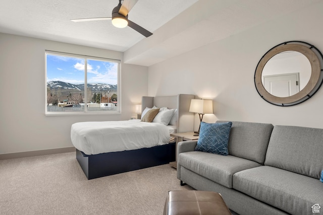 35 E 150 S Unit E301, Garden City, UT 84028 - carpeted bedroom featuring baseboards and a ceiling fan