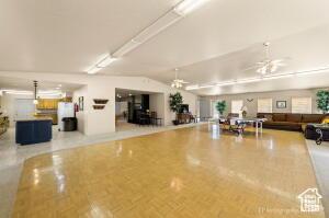 150 S Crystal Lakes Dr Unit 51, St George, UT 84770 - interior space with a ceiling fan and lofted ceiling