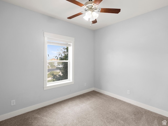 361 W Bridle Cir, Saratoga Springs, UT 84045 - carpeted spare room featuring baseboards and a ceiling fan
