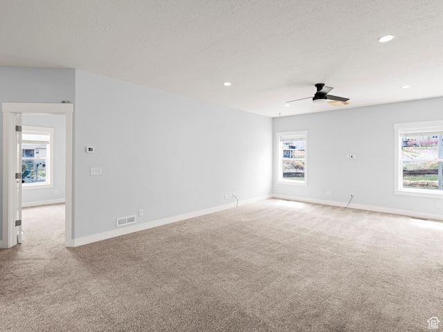 361 W Bridle Cir, Saratoga Springs, UT 84045 - carpeted spare room featuring visible vents, baseboards, and ceiling fan