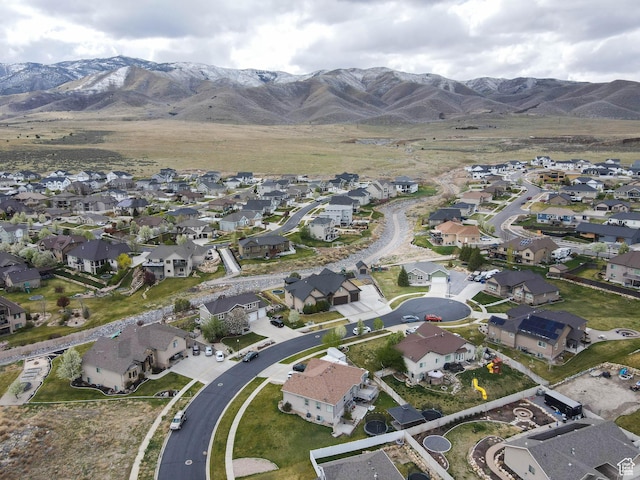 361 W Bridle Cir, Saratoga Springs, UT 84045 - birds eye view of property featuring a residential view and a mountain view