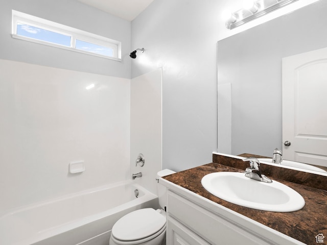 361 W Bridle Cir, Saratoga Springs, UT 84045 - full bathroom featuring toilet, vanity, and bathing tub / shower combination