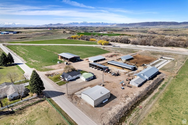 975 N 1400 W, Preston, ID 83263 - birds eye view of property with a rural view and a mountain view