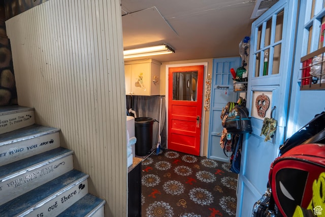 view of clothes washing area