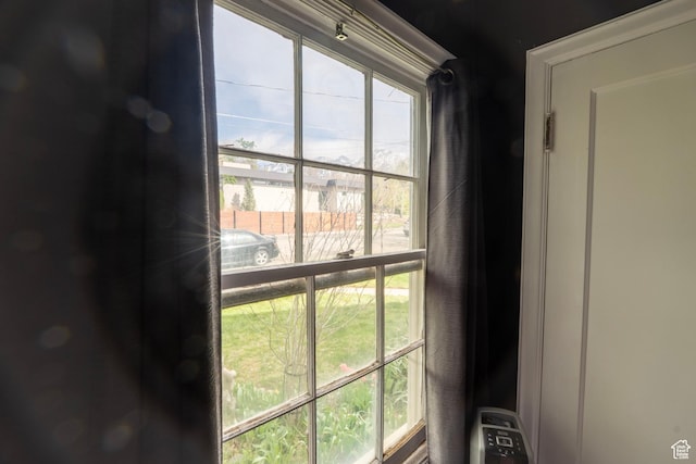 view of room details