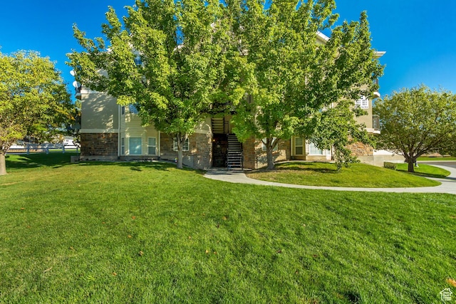 2093 N Morning Star Dr, Saratoga Springs, UT 84045 - view of yard with stairs