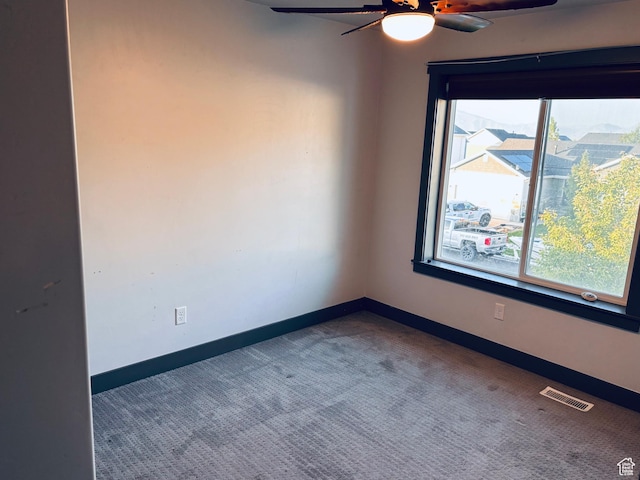 837 N 150 W, Santaquin, UT 84655 - unfurnished room featuring a ceiling fan, carpet flooring, and baseboards