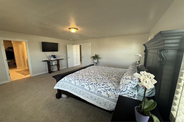 6129 W Coulee Ln, West Jordan, UT 84081 - carpeted bedroom with baseboards and a textured ceiling
