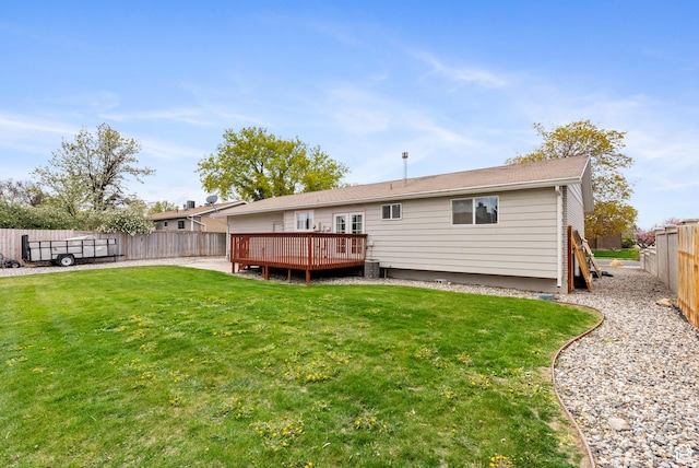 4217 S Hopi Dr, West Valley City, UT 84119 - rear view of house featuring a deck