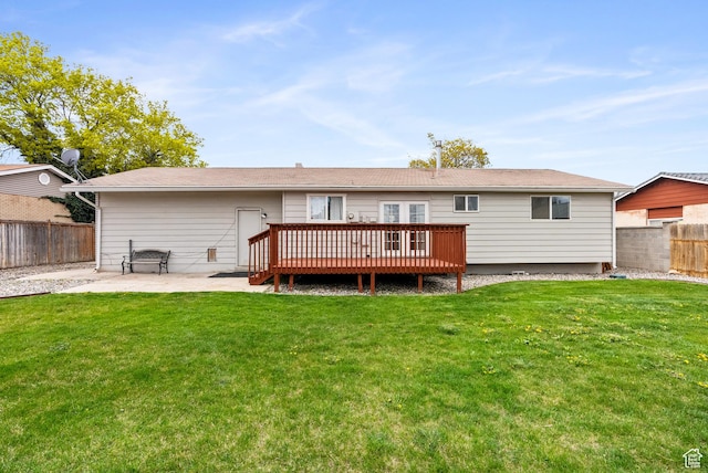 4217 S Hopi Dr, West Valley City, UT 84119 - back of property featuring a deck and a patio