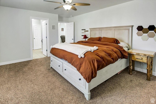 5701 S 2700 W, Roy, UT 84067 - bedroom with carpet, a ceiling fan, and baseboards