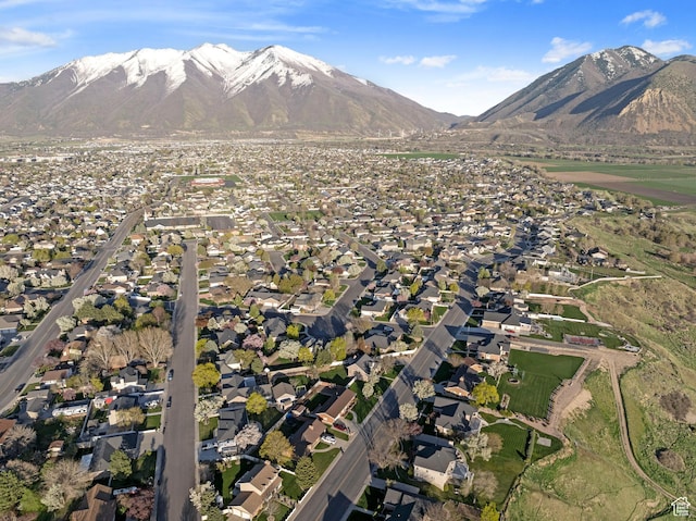 1380 S 980 E, Spanish Fork, UT 84660 - birds eye view of property featuring a residential view and a mountain view