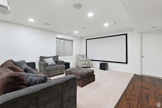 1380 S 980 E, Spanish Fork, UT 84660 - cinema room featuring recessed lighting, wood finished floors, visible vents, and baseboards