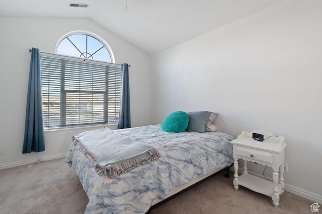 1380 S 980 E, Spanish Fork, UT 84660 - carpeted bedroom with lofted ceiling, baseboards, and visible vents