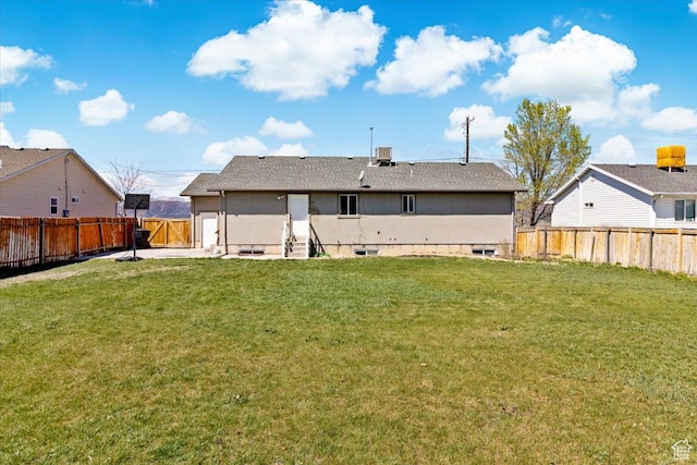606 N 200 W, Ephraim, UT 84627 - back of property featuring a lawn and a fenced backyard