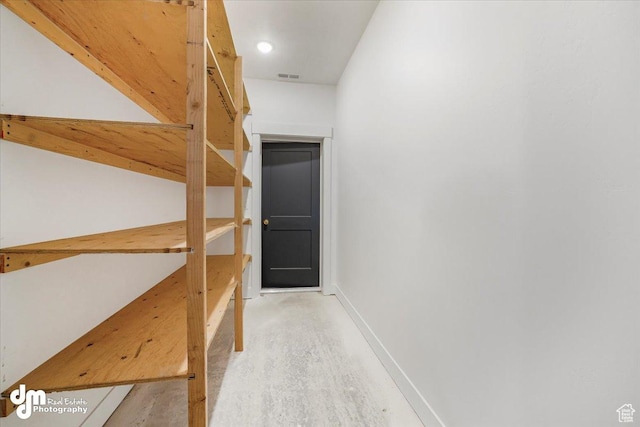 storage area featuring visible vents