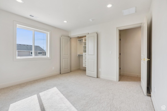 178 N Husker Ln Unit 2, Saratoga Springs, UT 84043 - unfurnished bedroom with baseboards, carpet flooring, visible vents, and recessed lighting