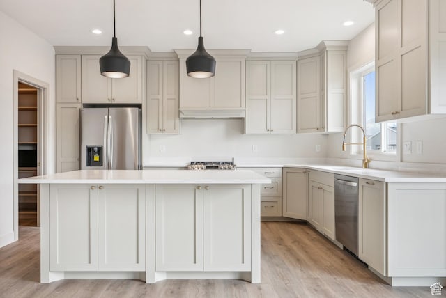 178 N Husker Ln Unit 2, Saratoga Springs, UT 84043 - kitchen with light countertops, a sink, recessed lighting, and appliances with stainless steel finishes