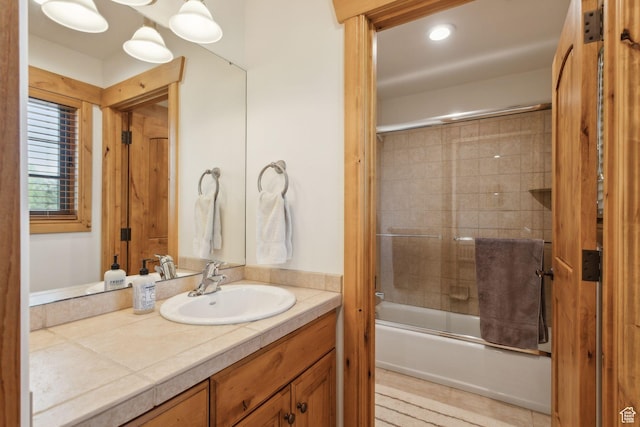 2605 E Woodland Way, Woodland, UT 84036 - bathroom featuring vanity and combined bath / shower with glass door