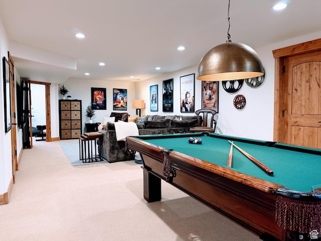 2605 E Woodland Way, Woodland, UT 84036 - playroom with recessed lighting, pool table, and light carpet