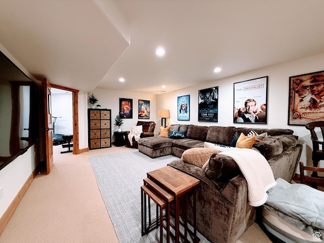 2605 E Woodland Way, Woodland, UT 84036 - carpeted living room with recessed lighting and baseboards