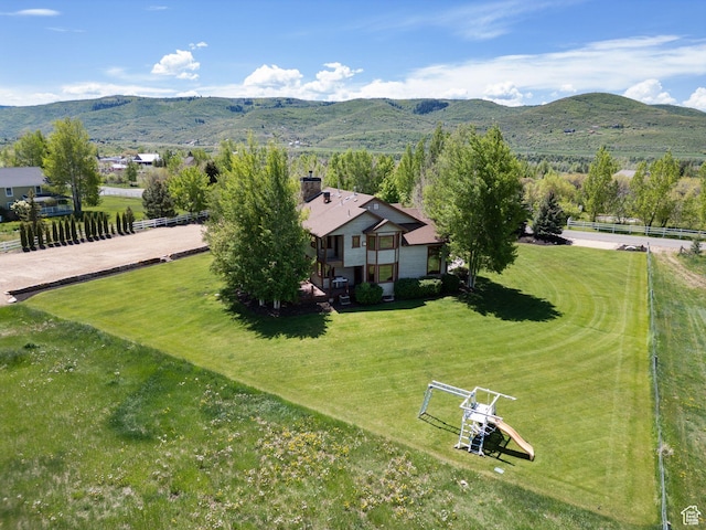 2605 E Woodland Way, Woodland, UT 84036 - aerial view of property and surrounding area with mountains