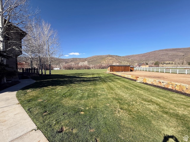 2605 E Woodland Way, Woodland, UT 84036 - view of yard with a mountain view and fence