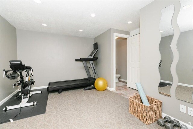 770 Orchard Dr, River Heights, UT 84321 - workout area with baseboards and recessed lighting