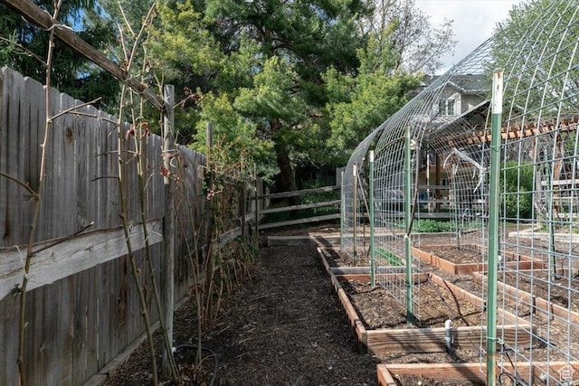 770 Orchard Dr, River Heights, UT 84321 - view of yard featuring a fenced backyard and a garden