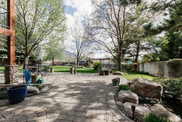 770 Orchard Dr, River Heights, UT 84321 - view of patio with a fenced backyard