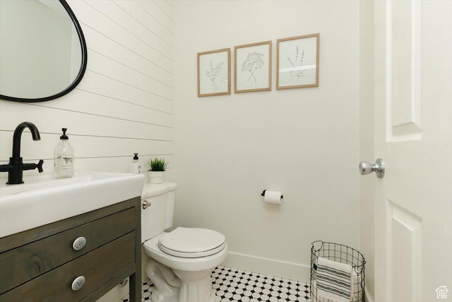 770 Orchard Dr, River Heights, UT 84321 - half bath with toilet, vanity, and baseboards