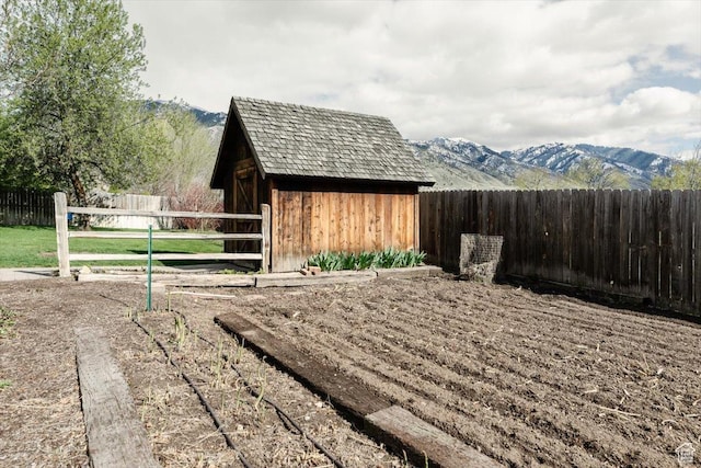 770 Orchard Dr, River Heights, UT 84321 - exterior space featuring fence and a mountain view