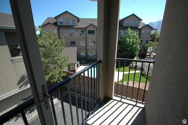 view of balcony