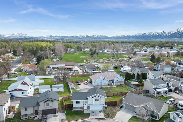 818 W 530 S, Logan, UT 84321 - aerial view of residential area with a mountainous background