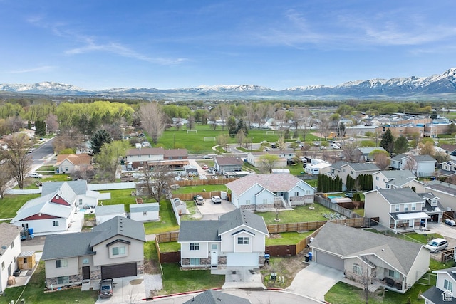 818 W 530 S, Logan, UT 84321 - aerial view of residential area with a mountain backdrop