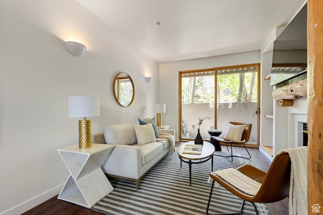 1600 W Pinebrook Blvd Unit C2, Park City, UT 84098 - living room with wood finished floors and baseboards