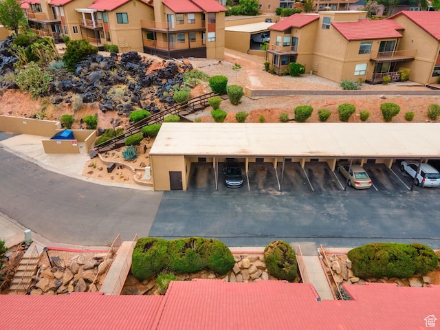 drone / aerial view featuring a residential view