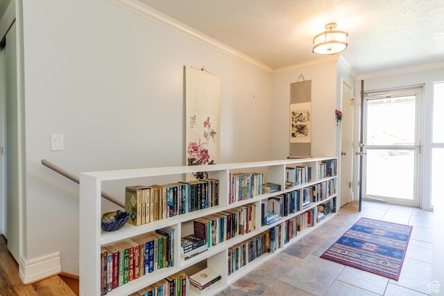 1550 E 2100 N, North Logan, UT 84341 - interior space with a textured ceiling and ornamental molding