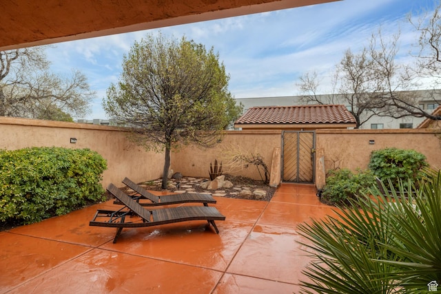 1999 W Canyon Dr Unit 3, St George, UT 84770 - view of patio / terrace featuring a gate and fence