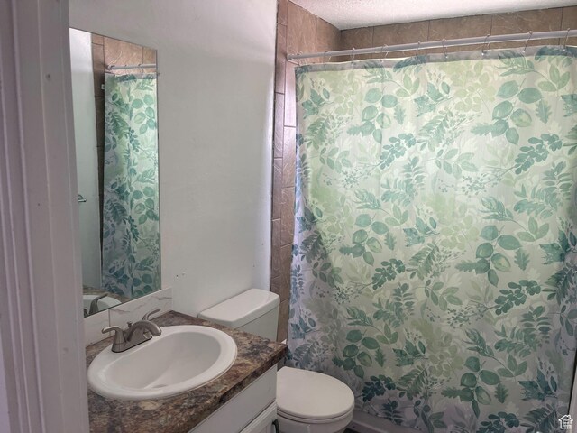 235 W 200 S, Vernal, UT 84078 - full bath with vanity, a shower with shower curtain, and toilet
