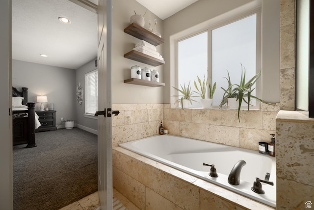1394 S 1700 W, Vernal, UT 84078 - ensuite bathroom with a bath, baseboards, ensuite bathroom, and recessed lighting