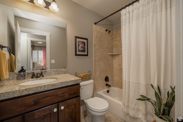 1394 S 1700 W, Vernal, UT 84078 - full bathroom with shower / bath combination with curtain, vanity, and toilet