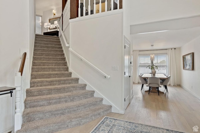 56 S 1000 E, Springville, UT 84663 - staircase featuring wood finished floors and baseboards