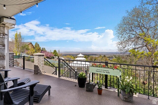 view of balcony
