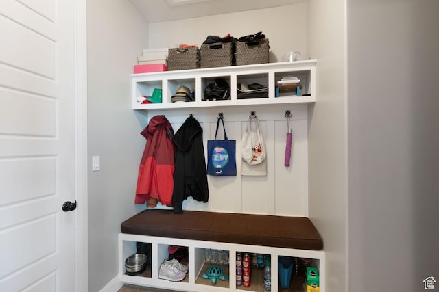 4423 Ranch Blvd, Mountain Green, UT 84050 - mudroom featuring baseboards
