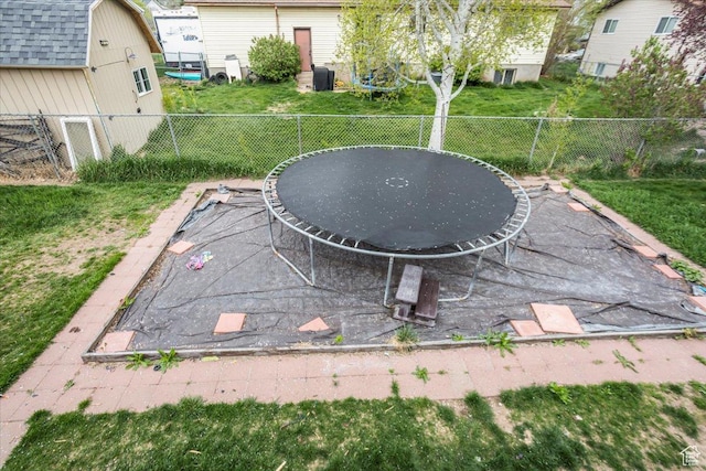 details with a fenced backyard