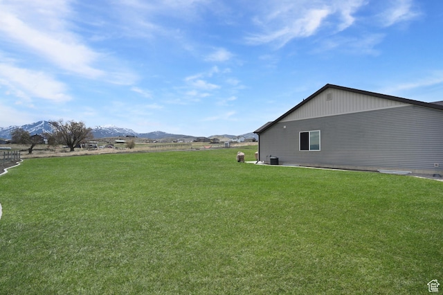 8050 W 1900 N, Petersboro, UT 84325 - view of yard featuring a mountain view and central AC