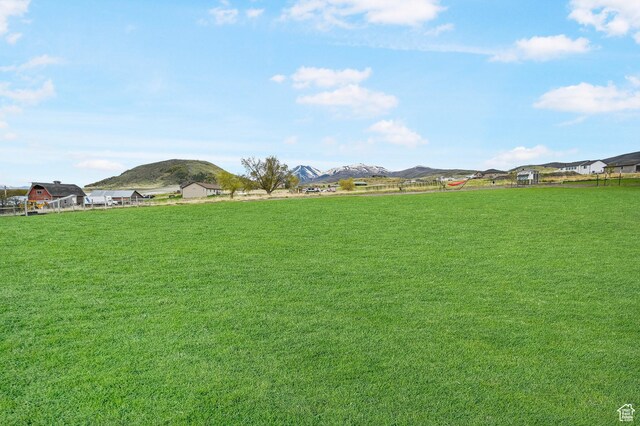 8050 W 1900 N, Petersboro, UT 84325 - view of yard featuring a mountain view